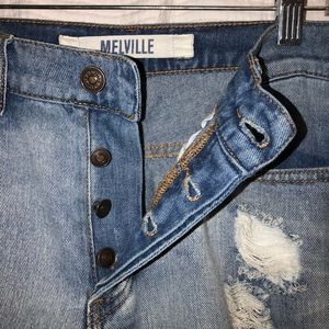 Brandy Melville - Light Wash Distressed Denim